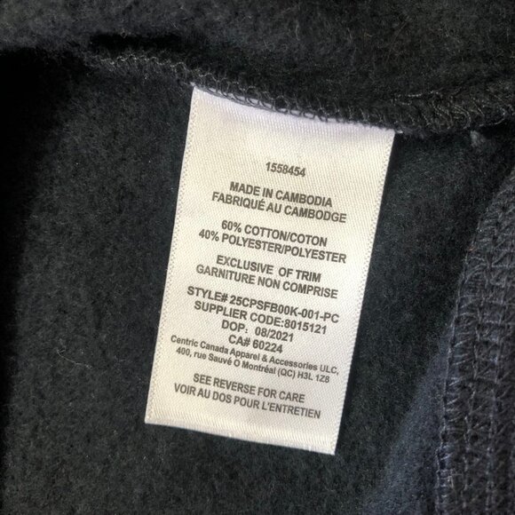 Nwot CAT Black & Yellow Embroidered Pullover Hoodie Size Small - Picture 6 of 11